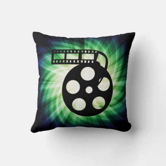 クールな映画フィルムの巻き枠 クッション (裏面)