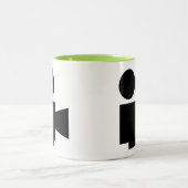 クールな映画用カメラ; ビデオフィルム ツートーンマグカップ (中央)