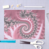 クールな曼荼羅パターンとのファンシーでエレガントなフラクタル 薄葉紙 (クラフト)