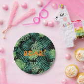 クールな有史以前の恐竜のテーマのプレート ペーパープレート (パーティー)