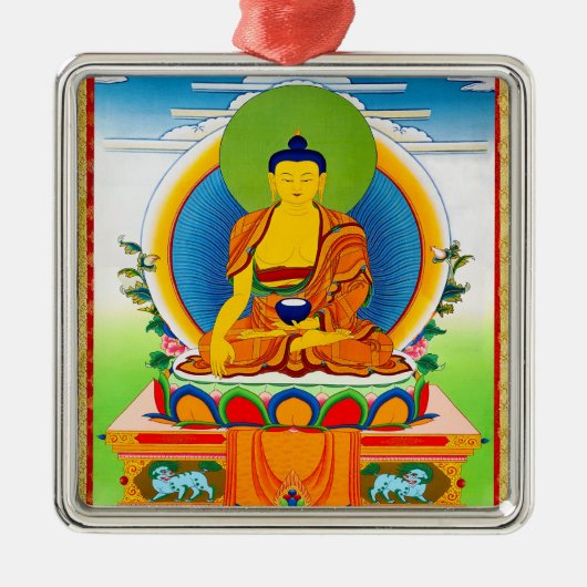 クールな東洋のチベットのthangkaの入れ墨Aksobhya メタルオーナメント (正面)