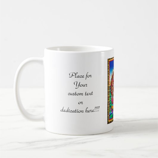 クールな東洋のチベットのthangkaの入れ墨Hayagriva コーヒーマグカップ (左)