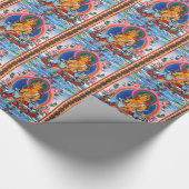 クールな東洋のチベットのthangkaの神の入れ墨の曼荼羅 ラッピングペーパー (角)