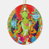 クールな東洋のチベットのthangkaの神の入れ墨の芸術 セラミックオーナメント (左)
