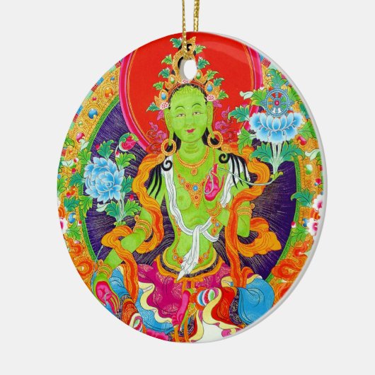 クールな東洋のチベットのthangkaの神の入れ墨の芸術 セラミックオーナメント (左)
