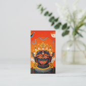 クールな東洋のチベットのthangkaの神の入れ墨の芸術 名刺 (スタンド正面)