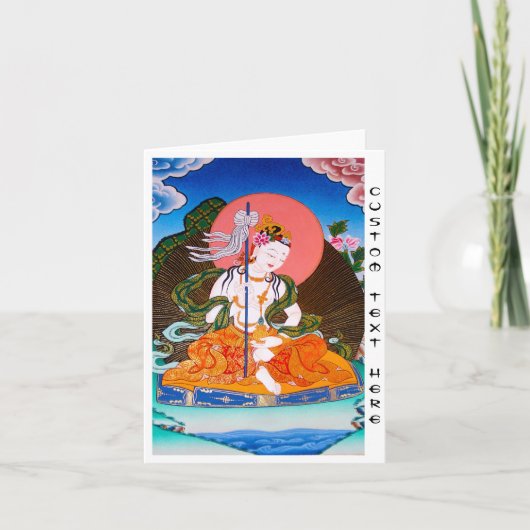 クールな東洋のチベットのthangkaのmandaravaの入れ墨の芸術 カード (正面)