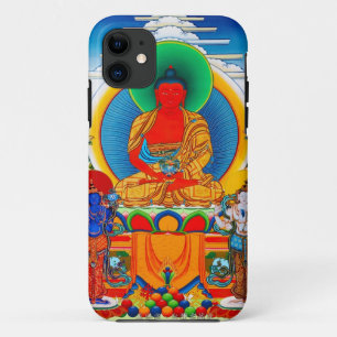 クールな東洋のチベットのthangka 3人の専攻のな聖者 iPhone 11 ケース