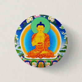 クールな東洋のチベットのthangka Prabhutaratna仏 缶バッジ