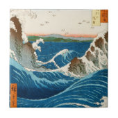 クールな東洋の伝統的な日本のwaterscapeの海 タイル (正面)