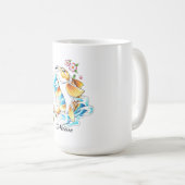 クールな東洋の日本のなコイのコイの魚水入れ墨 コーヒーマグカップ (正面右)