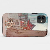 クールな東洋の日本のクラシックな寺院の神社の芸術 Case-Mate iPhoneケース (裏面(横))