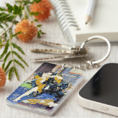 クールな東洋の日本のクラシックな武士の戦士の芸術 キーホルダー (正面右)