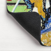 クールな東洋の日本のクラシックな武士の戦士の芸術 マウスパッド (コーナー)