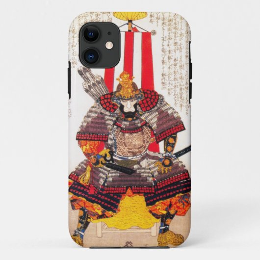 クールな東洋の日本のクラシックな武士の戦士の芸術 Case-Mate iPhoneケース (裏面)