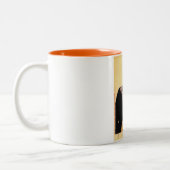 クールな東洋の日本のクラシックな芸者の女性芸術 ツートーンマグカップ (左)