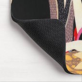 クールな東洋の日本のクラシックな芸者の女性芸術 マウスパッド (コーナー)