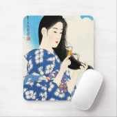 クールな東洋の日本のクラシックな芸者の女性芸術 マウスパッド (マウス)
