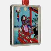 クールな東洋の日本のクラシックな英雄の戦士の芸術 メタルオーナメント (右)