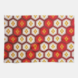 クールな東洋の日本の五角形の鮮やかなpatttern キッチンタオル