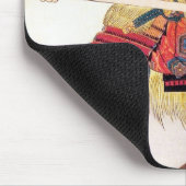 クールな東洋の日本の伝統的な武士の戦士 マウスパッド (コーナー)