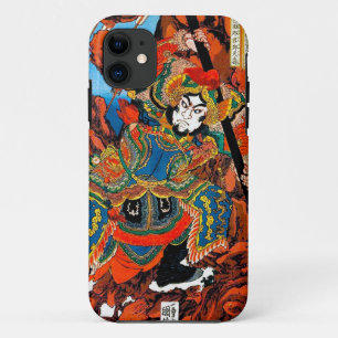 クールな東洋の日本の伝説の英雄の武士の芸術 iPhone 11 ケース