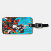 クールな東洋の日本の古代武士の戦士Jo ラゲッジタグ (正面横)