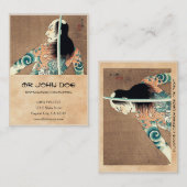 クールな東洋の日本のkabukiの剣士俳優 名刺 (正面/裏面)