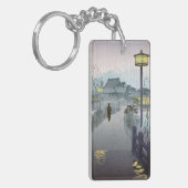 クールな東洋の日本のshiro夜雨shinobazu キーホルダー (正面左)