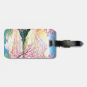 クールな東洋の日本人の富士の春の桜の芸術 ラゲッジタグ (裏面横)