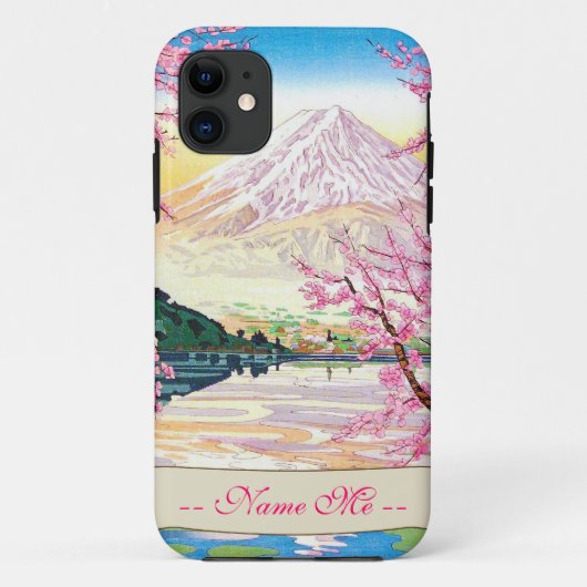 クールな東洋の日本人の富士の春の桜 Case-Mate iPhoneケース (裏面)