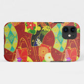 クールな東洋の日本人の抽象芸術の鮮やかなパターン Case-Mate iPhoneケース (裏面(横))