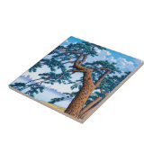 クールな東洋の日本人のHasui Kawaseの木の芸術 タイル (側面)