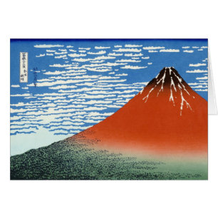 クールな東洋の日本人のHokusai富士の眺めの景色
