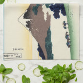 クールな東洋の日本人のHokusai富士の眺めの景色 キッチンタオル (折り畳み)