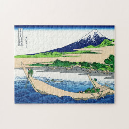クールな東洋の日本人のHokusai富士の眺めの景色 ジグソーパズル