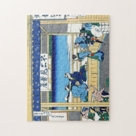 クールな東洋の日本人のHokusai富士の眺めの景色 ジグソーパズル