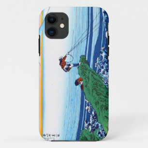 クールな東洋の日本人のHokusai富士の眺めの景色 iPhone 11 ケース