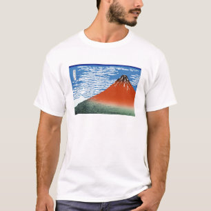 クールな東洋の日本人のHokusai富士の眺めの景色 Tシャツ