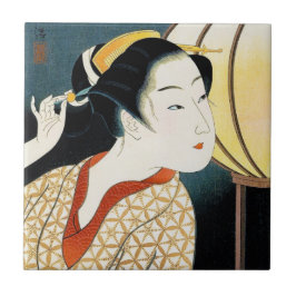 クールな東洋の日本人のTakane Kokoの芸者の女性芸術 タイル