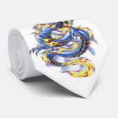 クールな東洋の青いドラゴンの   タイ (ロール)