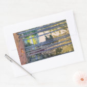 クールな東洋のjapanseの吉田のタケ森林芸術 長方形シール (封筒)