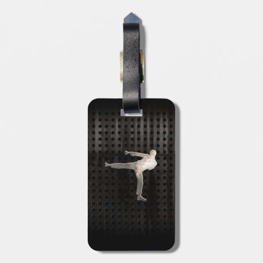 クールな武道 ラゲッジタグ (裏面縦)