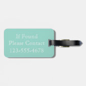 クールな水が付いている珊瑚のピンクおよび白い水玉模様 ラゲッジタグ (裏面横)