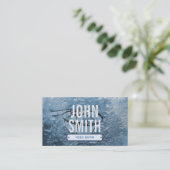 クールな氷河期のビデオ編集者の名刺 名刺 (スタンド正面)