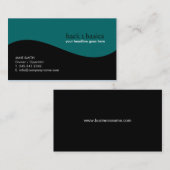 クールな波の名刺 名刺 (正面/裏面)