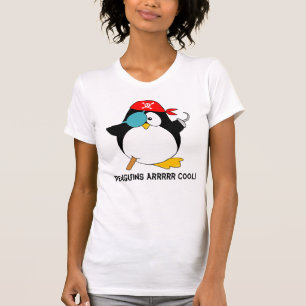 クールな海賊ペンギン Tシャツ