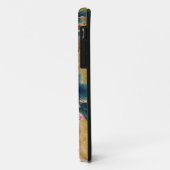 クールな漢籍の水彩画のピンクの花の蜂 Case-Mate iPhoneケース (裏面/左)