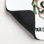 クールな漫画の入れ墨の記号の海賊スカルのバンダナ マウスパッド (コーナー)