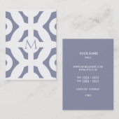 クールな灰色の幾何学的なパターン 名刺 (正面/裏面)